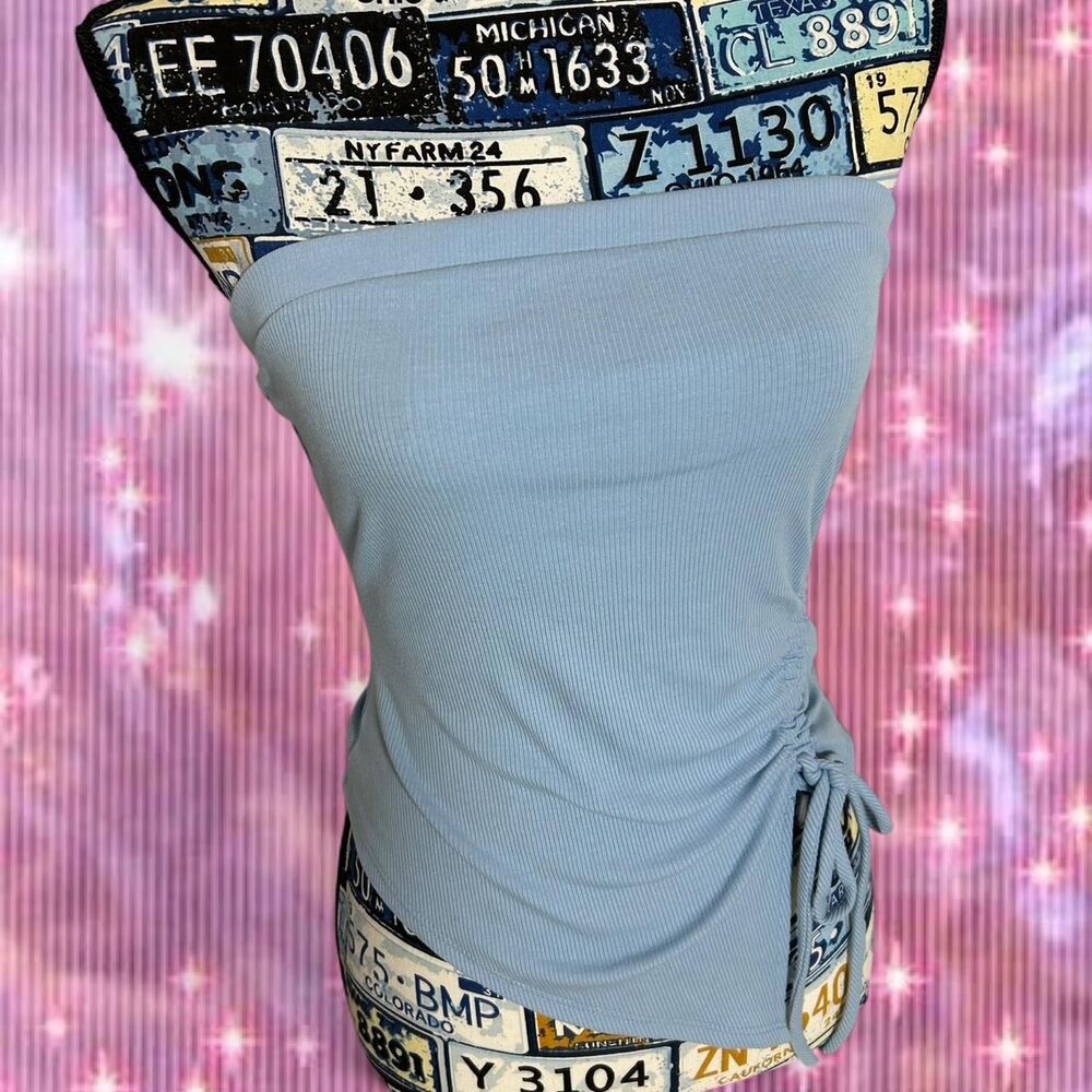 Wknd Women's Blue Tube Crop Top